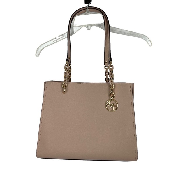 NWT MICHAEL Michael KORS Women’s Leather Tote Purse/Handbag Soft Pink Gold - Picture 4 of 16